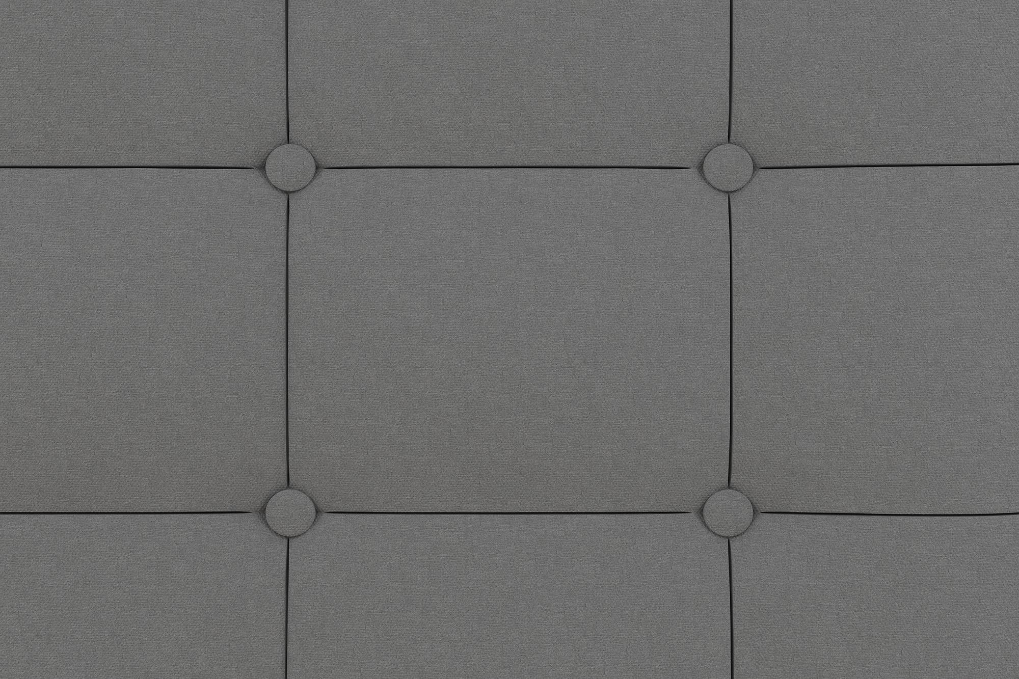 DHP Rose Upholstered Bed Frame - Gray - Twin
