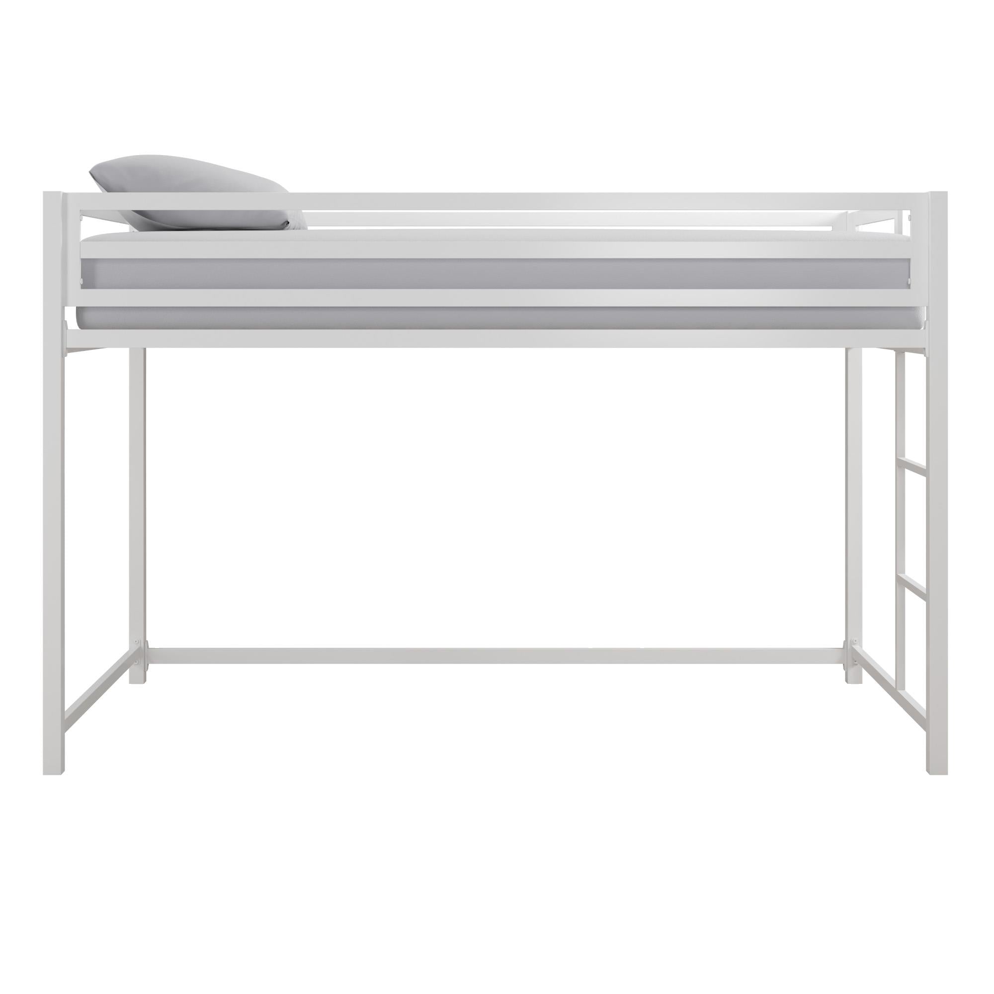 DHP Miles Kids' Low Loft Bed - White - Twin