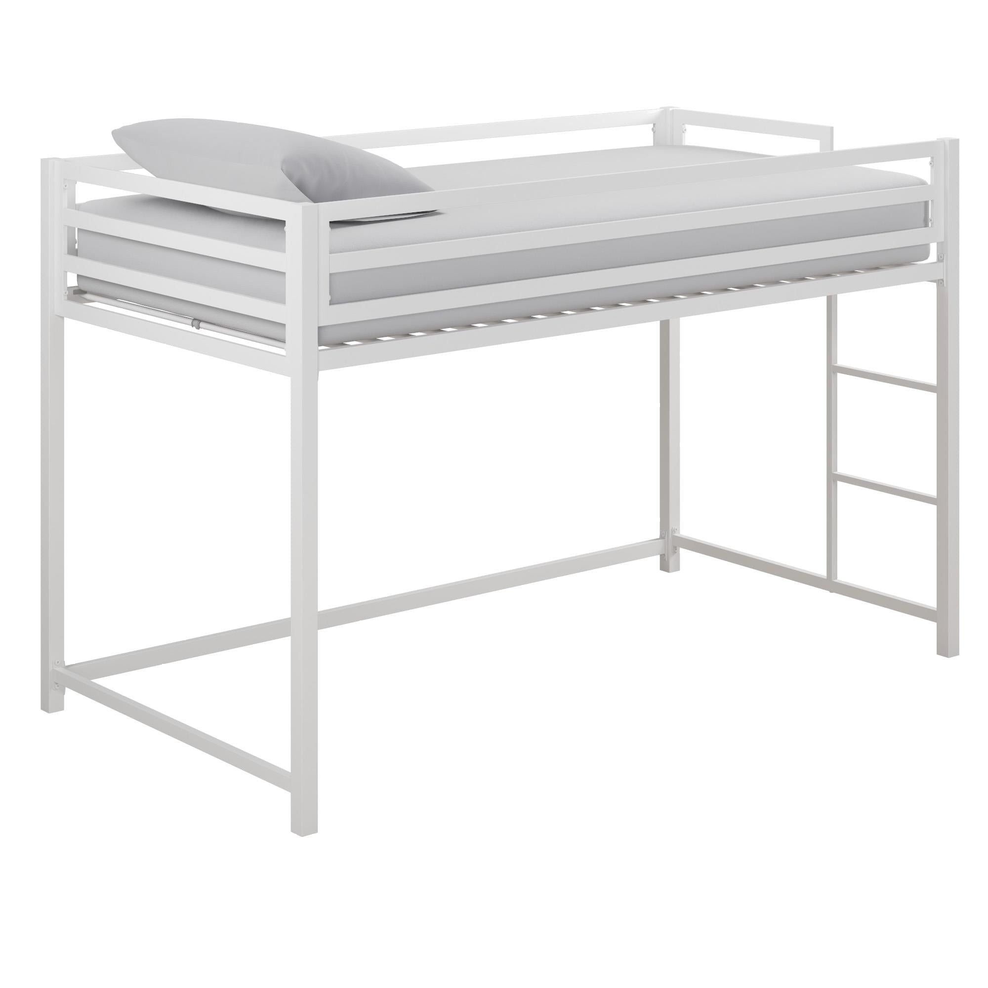 DHP Miles Kids' Low Loft Bed - White - Twin