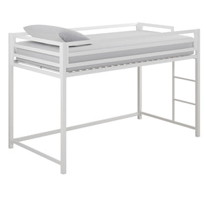 DHP Miles Kids' Low Loft Bed - White - Twin