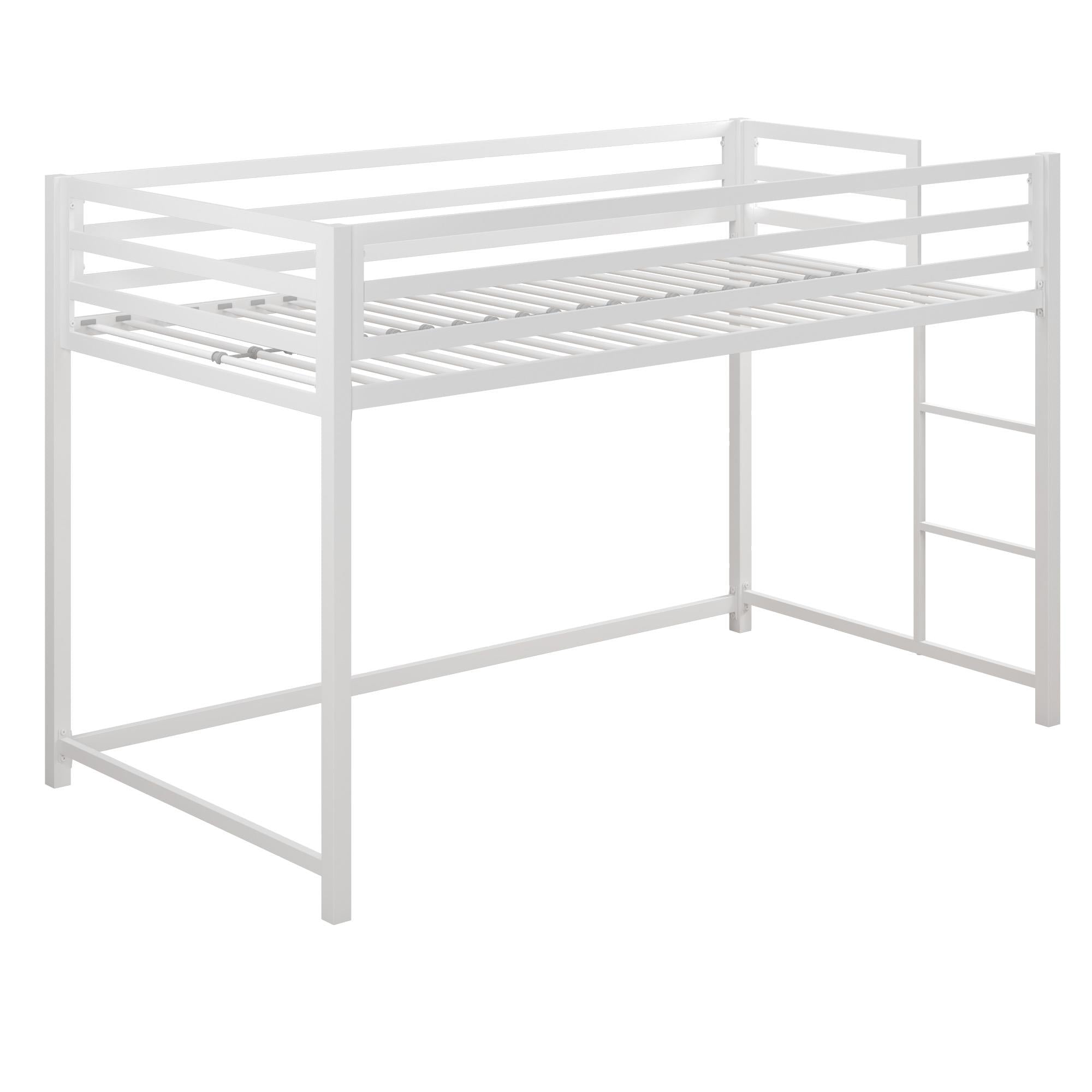 DHP Miles Kids' Low Loft Bed - White - Twin