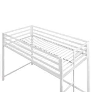DHP Miles Kids' Low Loft Bed - White - Twin