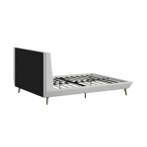 DHP Aliyah Upholstered Bed Frame - Light Gray - Full