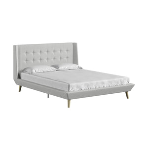 DHP Aliyah Upholstered Bed Frame - Light Gray - Full