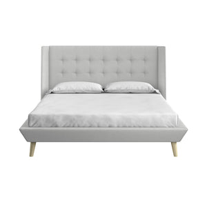 DHP Aliyah Upholstered Bed Frame - Light Gray - Full