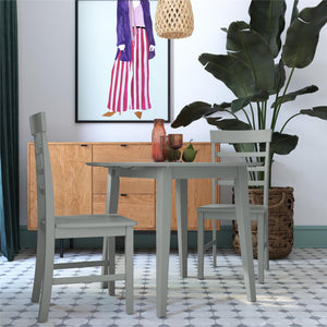 Novogratz Brooks 3-Piece Dining Set - Gray