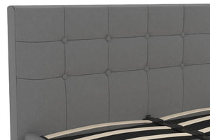 DHP Rose Upholstered Bed Frame - Gray - Queen