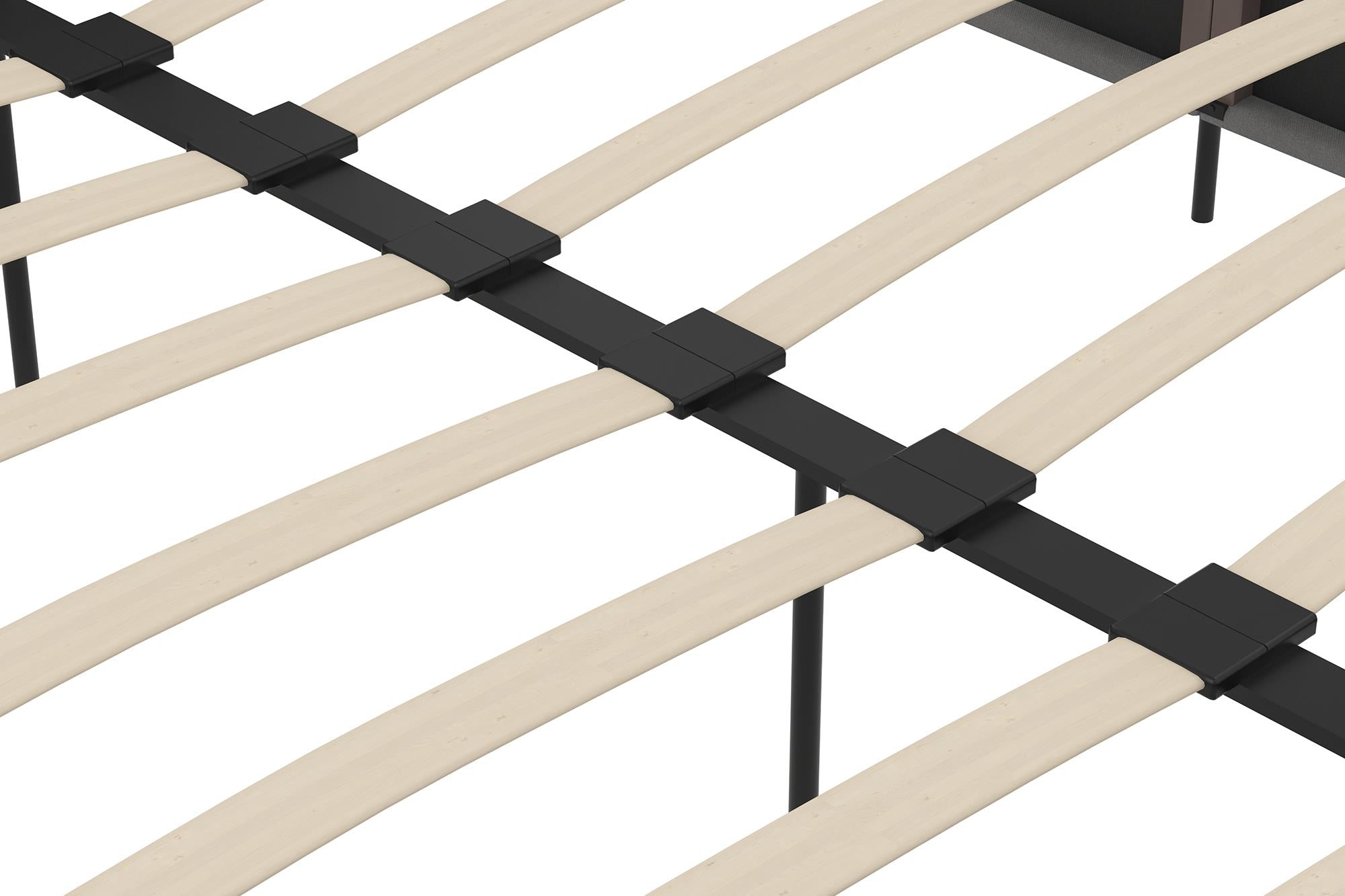 DHP Rose Upholstered Bed Frame - Gray - Queen