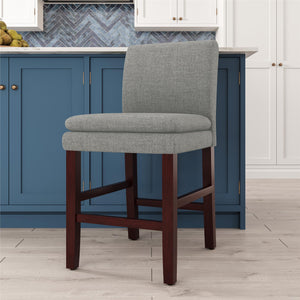DHP Clark Upholstered Dining Chair - Gray