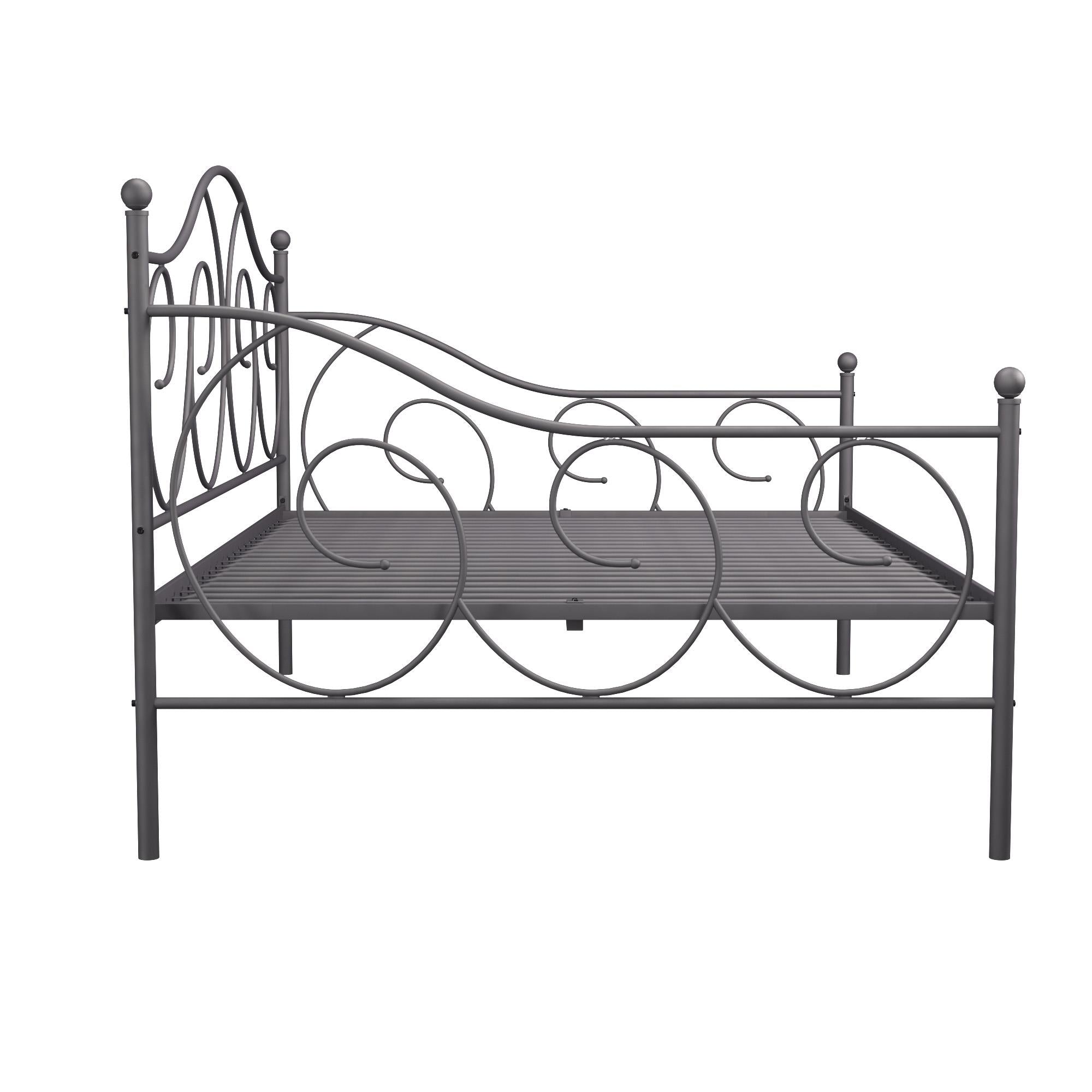 DHP Victoria Metal Daybed - Pewter - Full