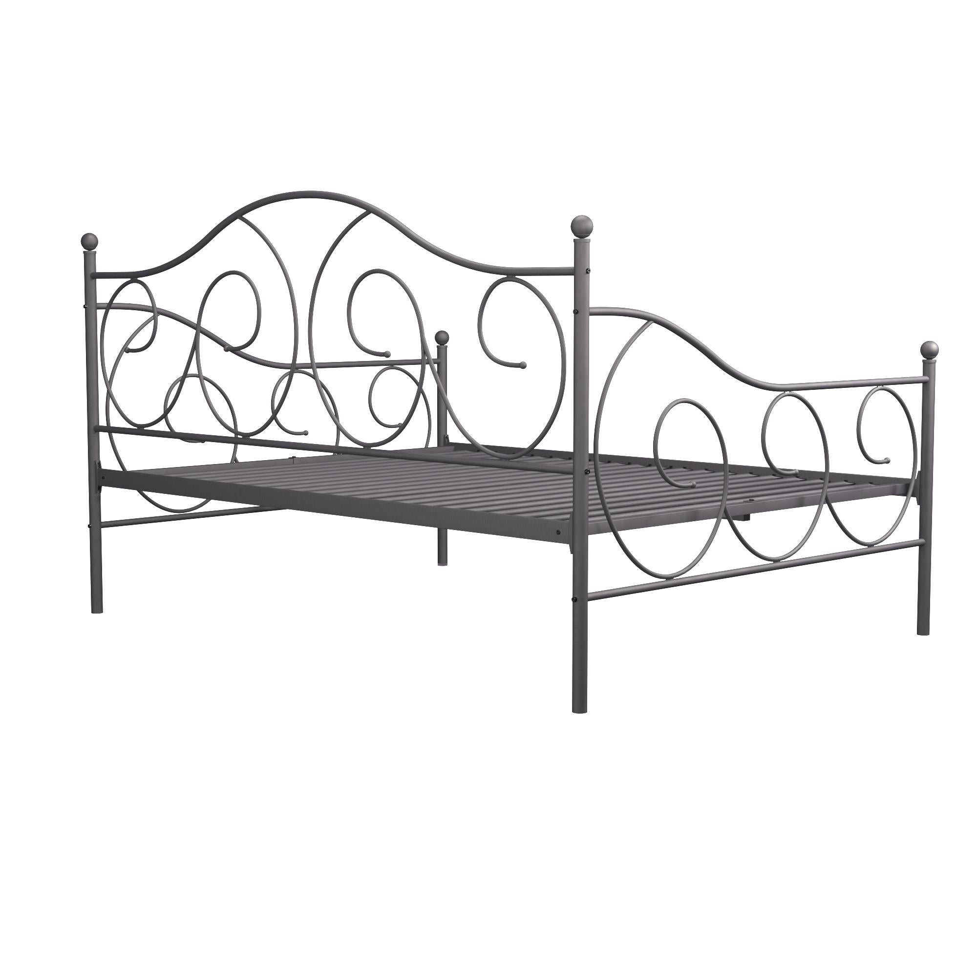 DHP Victoria Metal Daybed - Pewter - Full