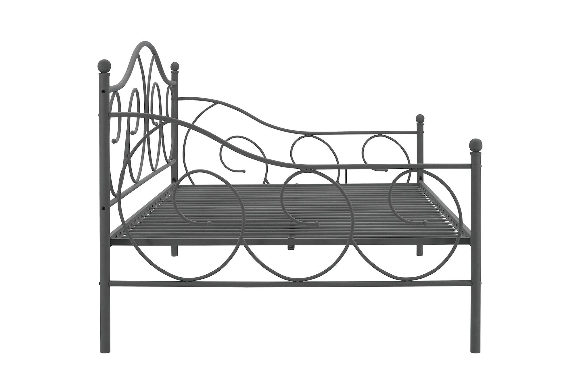 DHP Victoria Metal Daybed - Pewter - Full