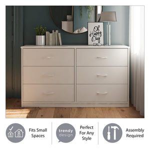 Ameriwood Home Emery 6 Drawer Dresser - Florence Walnut