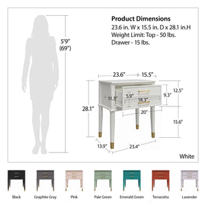 CosmoLiving Westerleigh End Table - Lavender