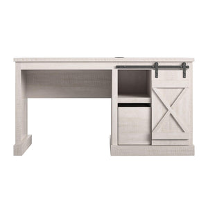 Ameriwood Home Knox County Single Pedestal Computer Desk - Rustic White