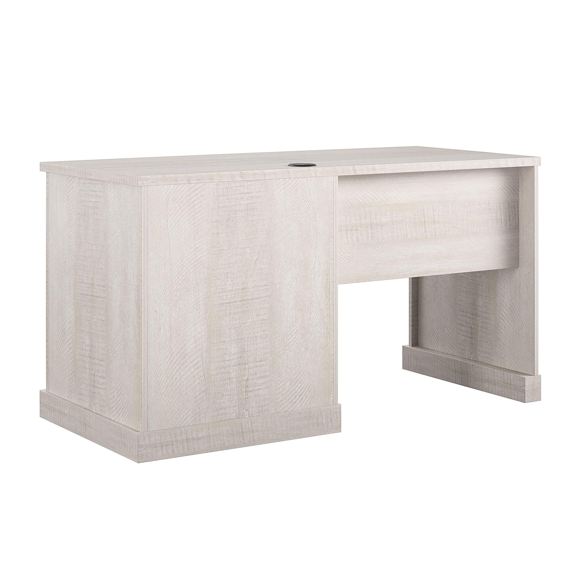 Ameriwood Home Knox County Single Pedestal Computer Desk - Rustic White