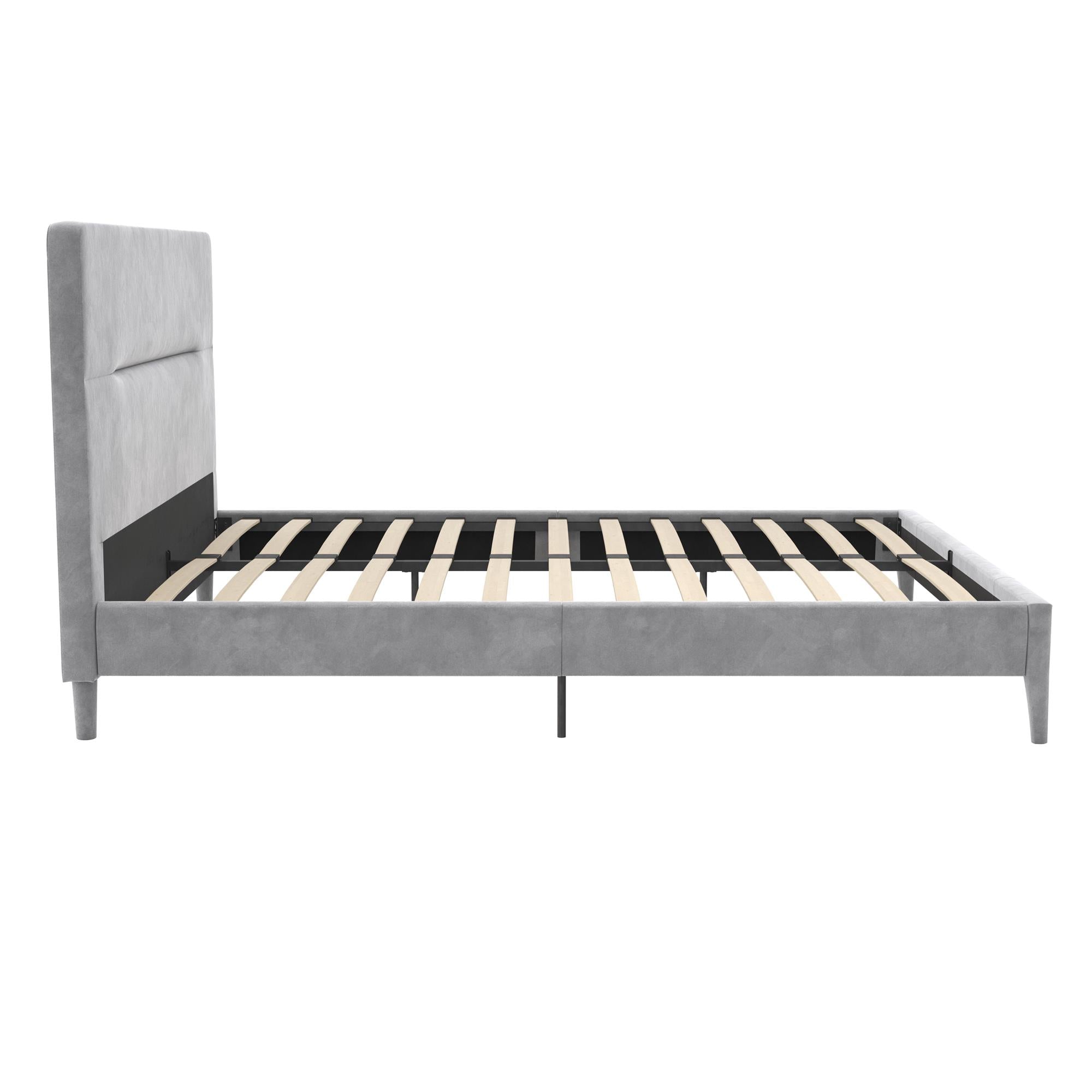 CosmoLiving Westerleigh Upholstered Bed - Light Gray - Full