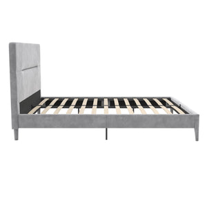 CosmoLiving Westerleigh Upholstered Bed - Light Gray - Full