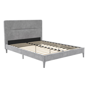 CosmoLiving Westerleigh Upholstered Bed - Light Gray - Full