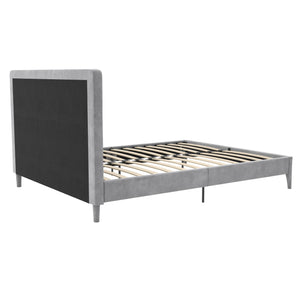 CosmoLiving Westerleigh Upholstered Bed - Light Gray - Queen