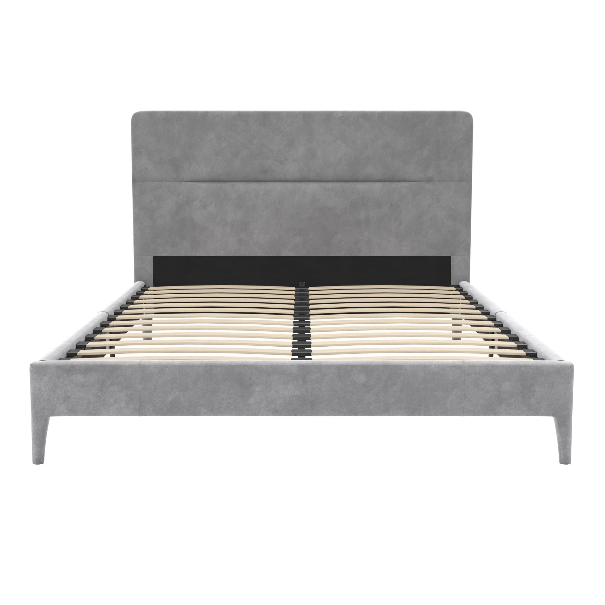 CosmoLiving Westerleigh Upholstered Bed - Light Gray - Queen