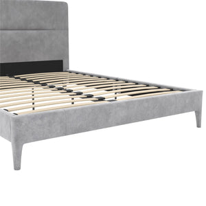 CosmoLiving Westerleigh Upholstered Bed - Light Gray - Queen