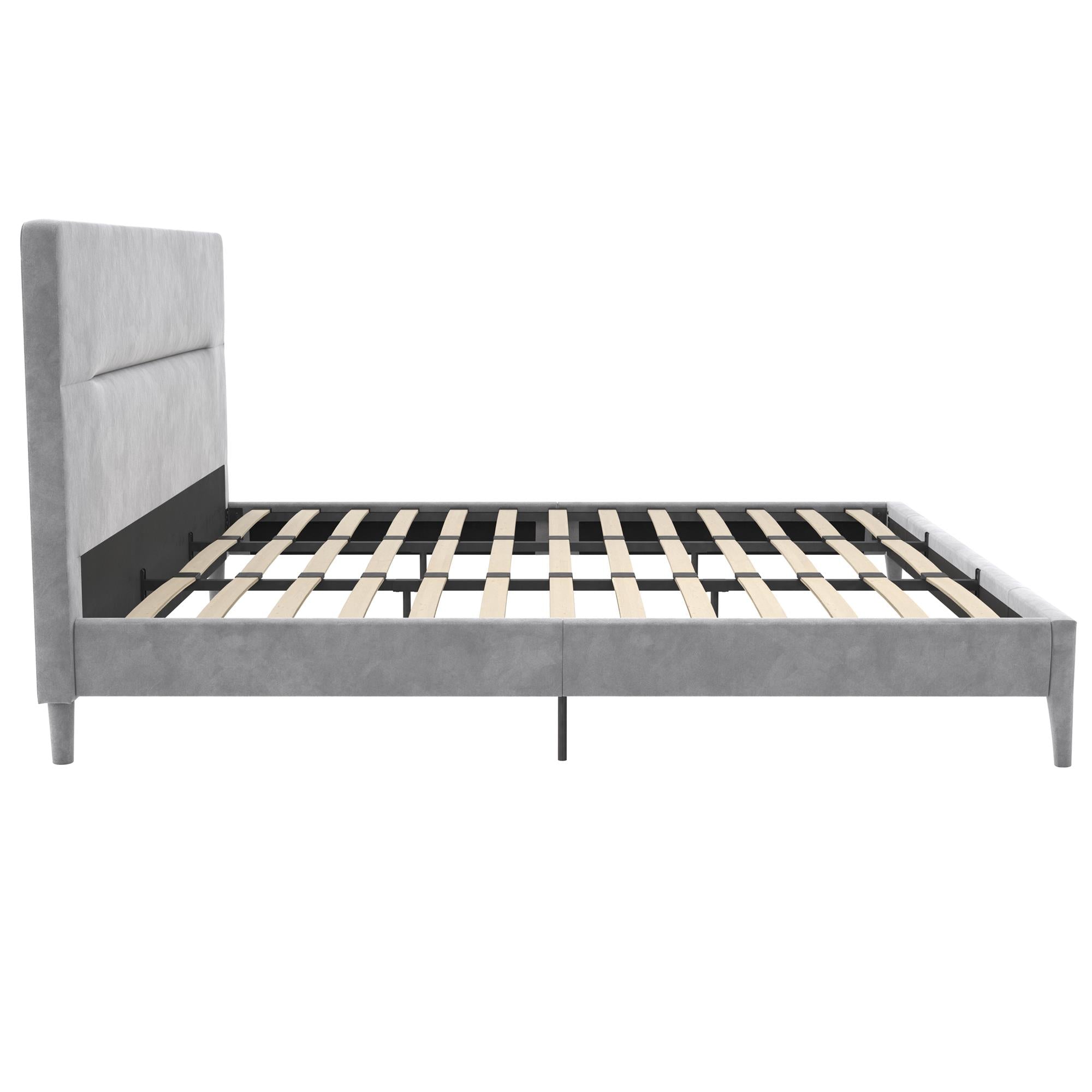 CosmoLiving Westerleigh Upholstered Bed - Light Gray - King
