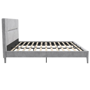 CosmoLiving Westerleigh Upholstered Bed - Light Gray - King