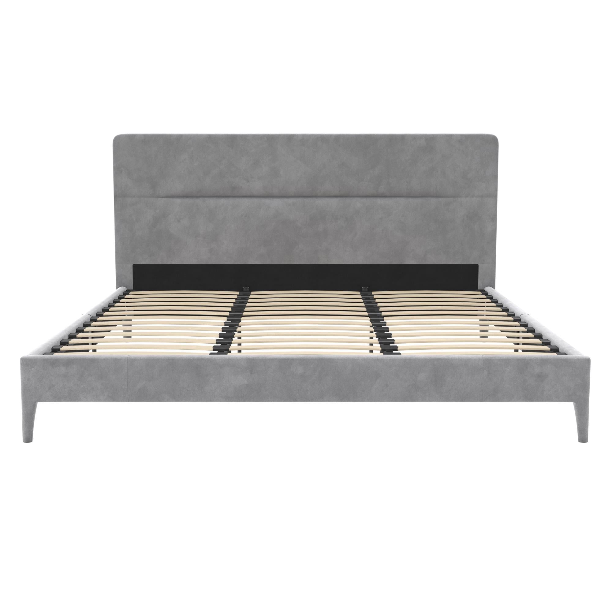 CosmoLiving Westerleigh Upholstered Bed - Light Gray - King