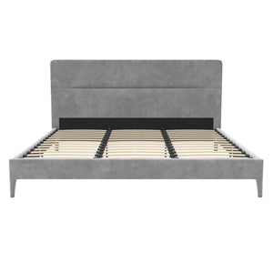 CosmoLiving Westerleigh Upholstered Bed - Light Gray - King