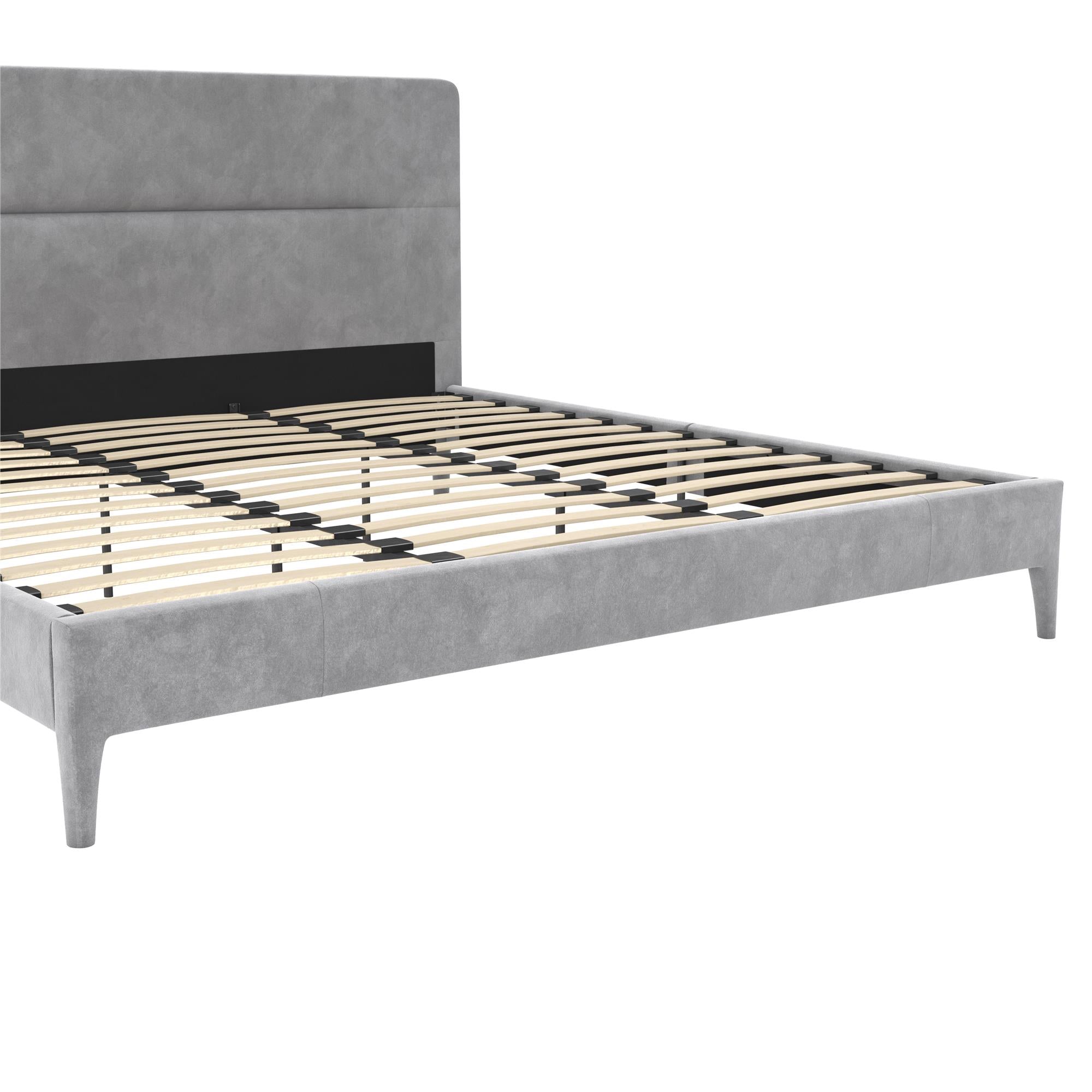 CosmoLiving Westerleigh Upholstered Bed - Light Gray - King