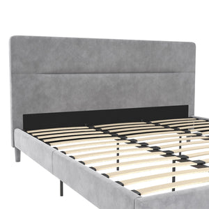 CosmoLiving Westerleigh Upholstered Bed - Light Gray - King