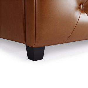 DHP Dakota Upholstered Bed Frame - Camel Faux Leather - King