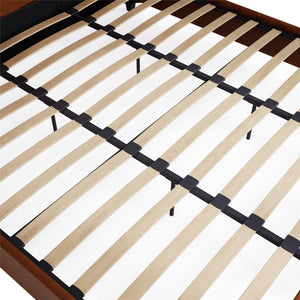 DHP Dakota Upholstered Bed Frame - Camel Faux Leather - King