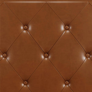 DHP Dakota Upholstered Bed Frame - Camel Faux Leather - Twin