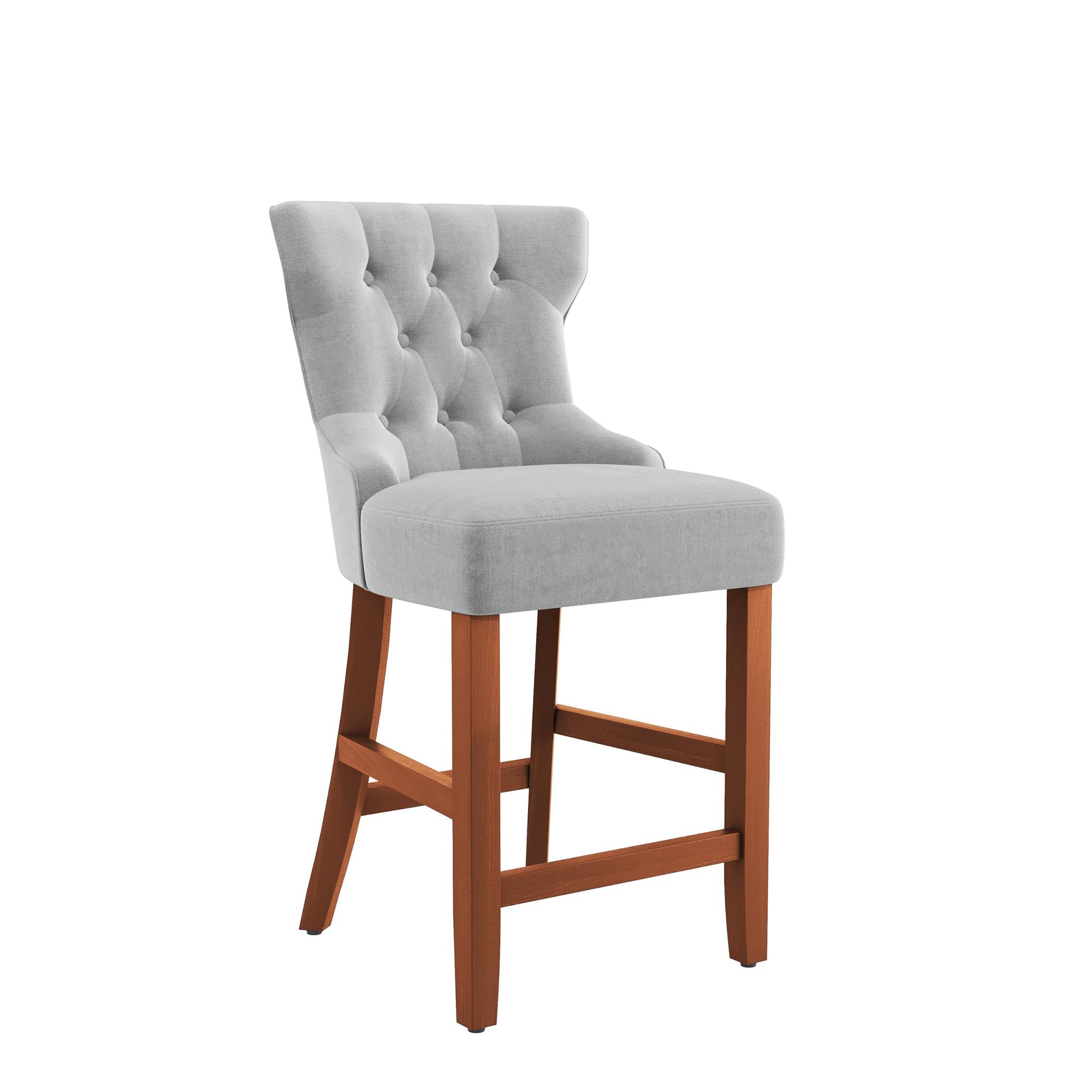 DHP Clairborne Counter Height Bar Stool - Gray - Set of 2