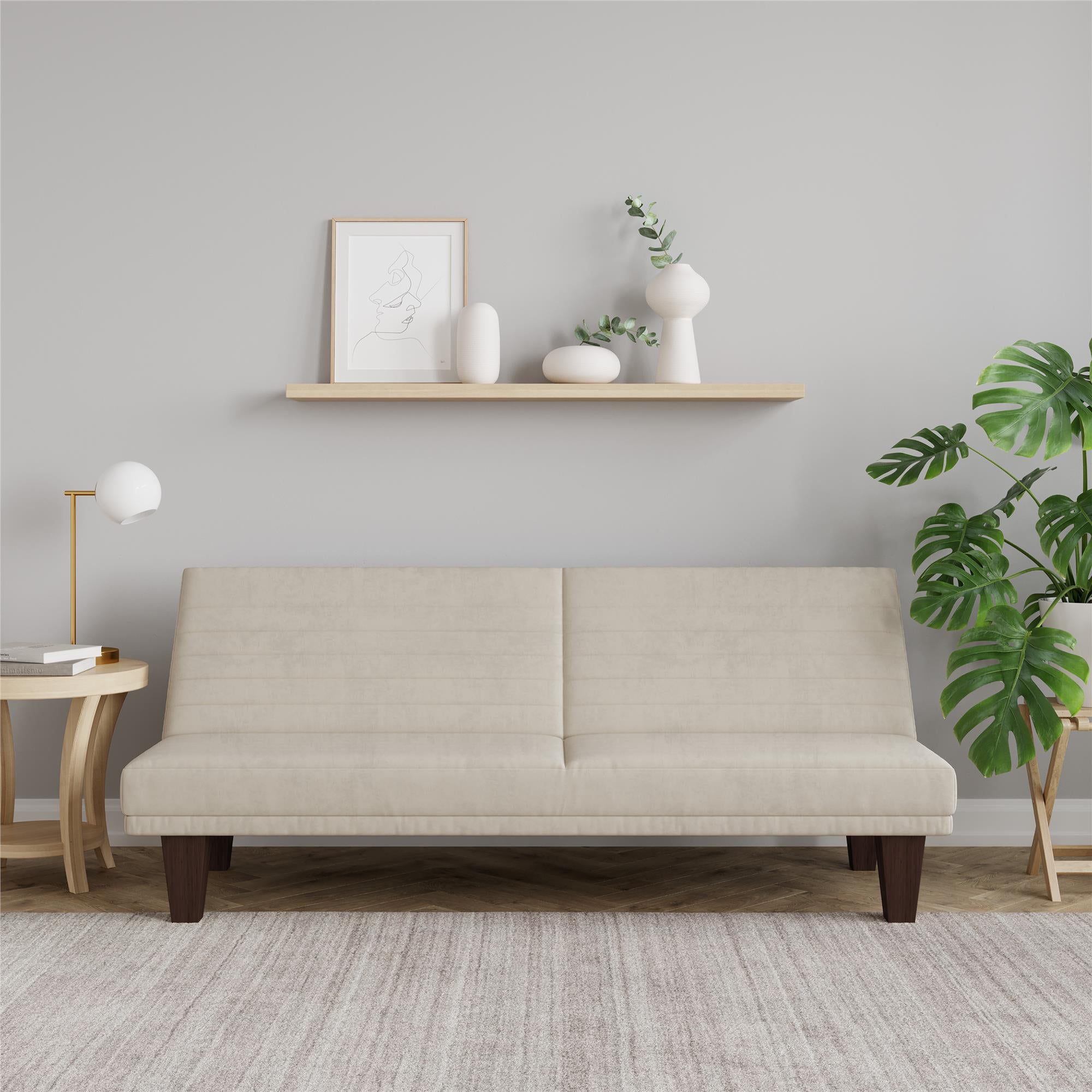 DHP Dillon Futon Sofa Bed - Tan