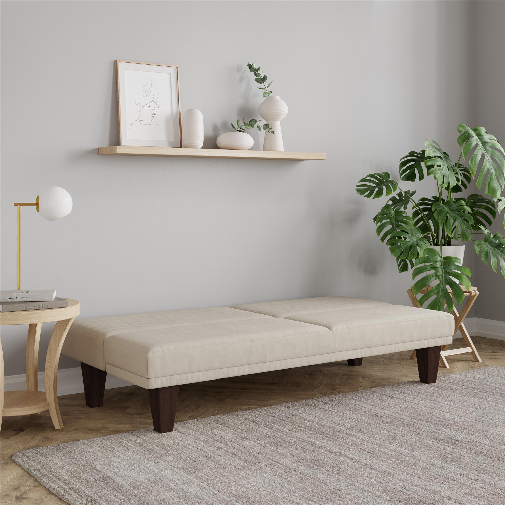 DHP Dillon Futon Sofa Bed - Tan