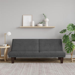 DHP Dillon Futon Sofa Bed - Gray