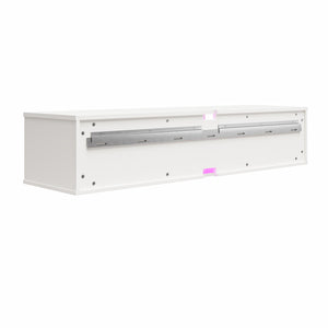 NTense Glitch Floating TV Stand for TVs up to 60" - White