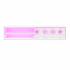 NTense Glitch Floating TV Stand for TVs up to 60" - White