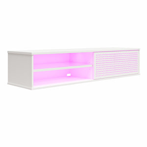 NTense Glitch Floating TV Stand for TVs up to 60" - White