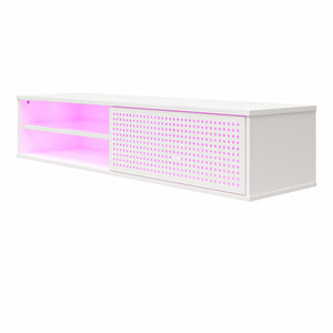 NTense Glitch Floating TV Stand for TVs up to 60" - White