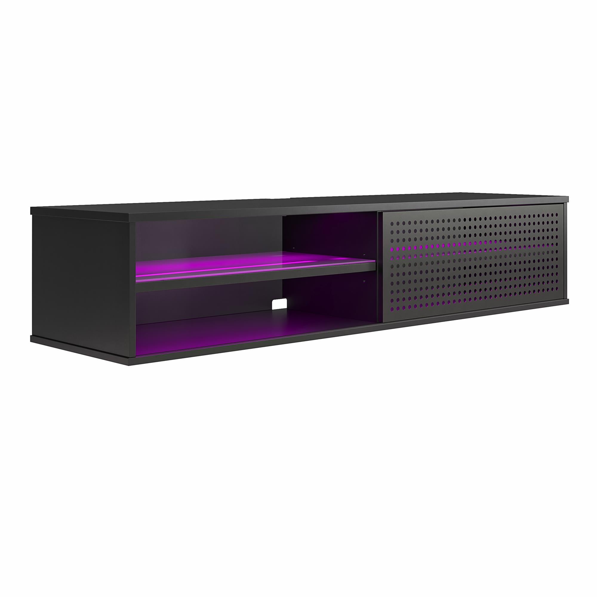 NTense Glitch Floating TV Stand for TVs up to 60" - Black