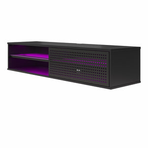 NTense Glitch Floating TV Stand for TVs up to 60" - Black