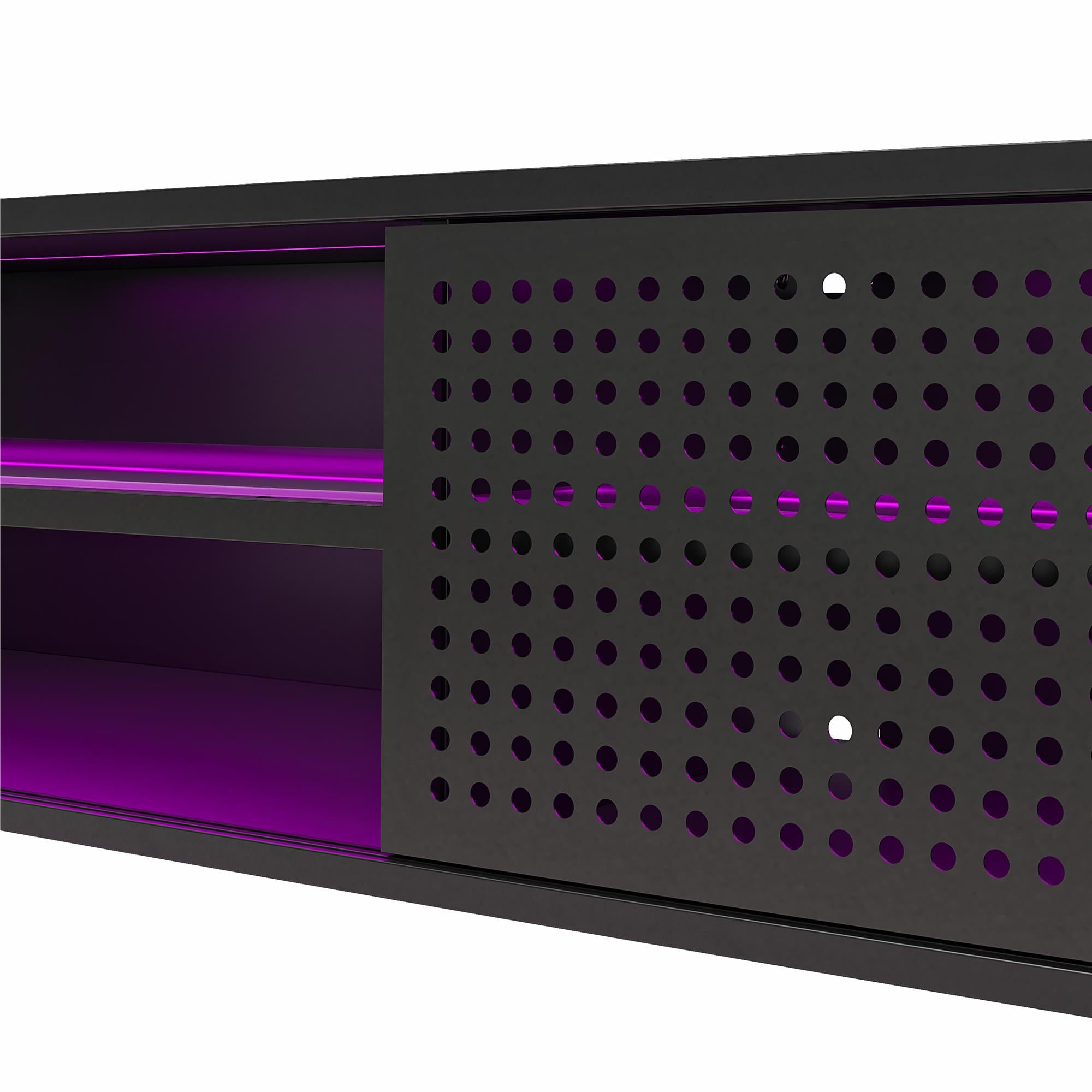 NTense Glitch Floating TV Stand for TVs up to 60" - Black