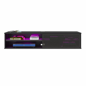 NTense Glitch Floating TV Stand for TVs up to 60" - Black