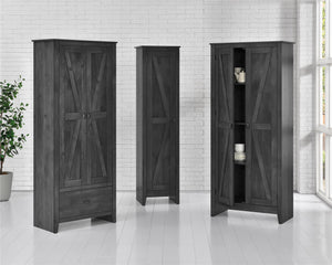 Systembuild Evolution Farmington 18" Wide Storage Cabinet - Rustic Gray