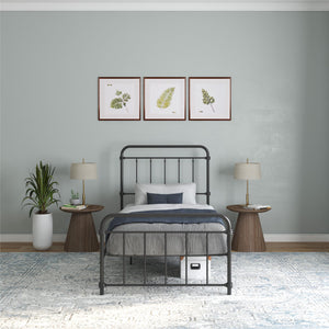 DHP Wallace Metal Bed Frame - Black - Twin