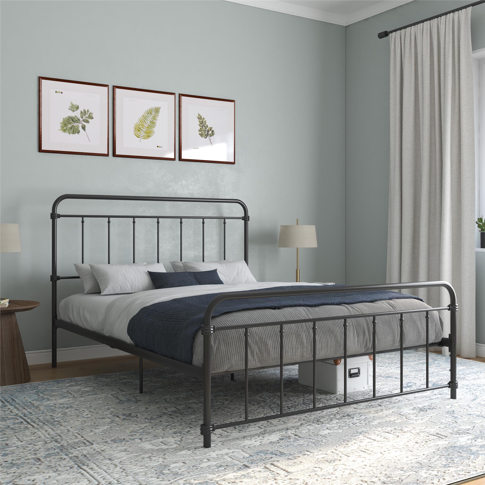 DHP Wallace Metal Bed Frame - Black - Full